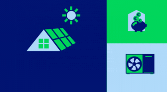 Illu zum GLS Solarrechner: Photovoltaikanlage, Wärmepumpe und Fördermittelradar 