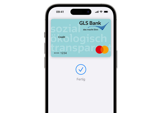 Die GLS Karte für die Benutzung von Apple Pay