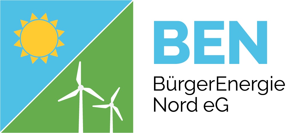 Logo BürgerEnergie Nord eG - Energiegenossenschaft für Mieterstrom in Bürgerhand
