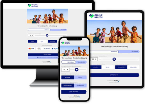 Screenshots auf verschiedenen Bildschirmen.