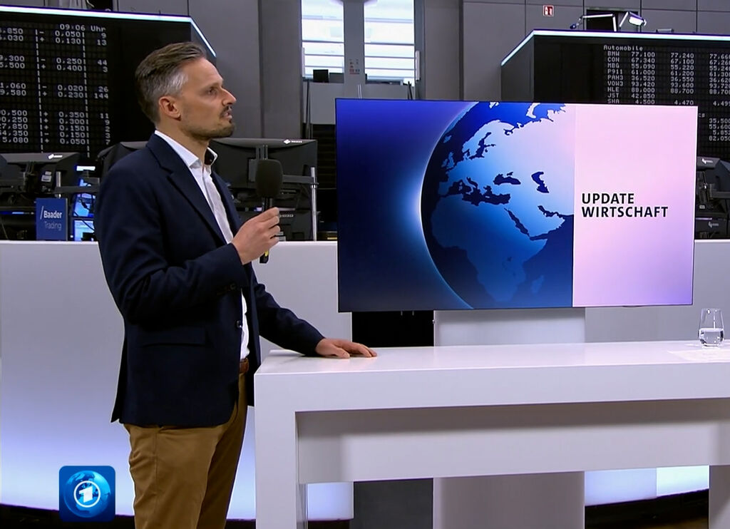 Lukas Adams beim Interview mit Stefan Wolff bei "Update Wirtschaft"