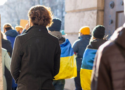 Demonstration gegen den Ukrainekrieg