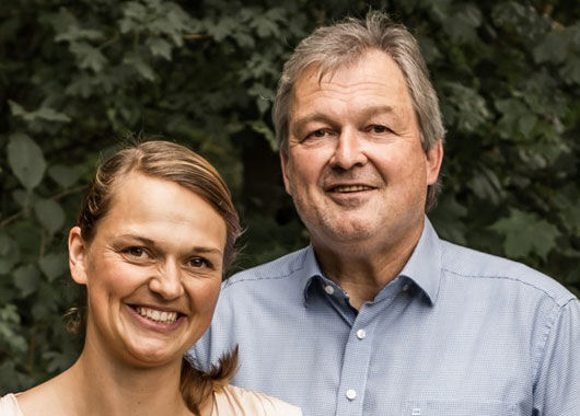 Vorstand Anna und Thomas Leidreiter der Buerger Energie Nord eG 