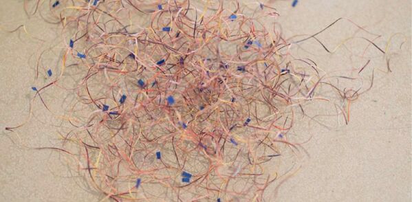 Kunstwerk aus Papierabschnitten