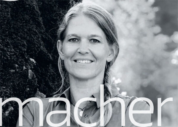 Coverfoto vom Sinnmacher. Antje von Dewitz von Vaude