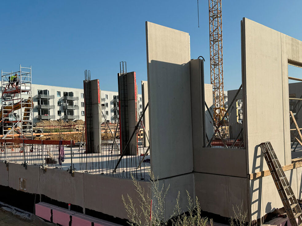 Baustelle des Projektes Greenfields Buckow