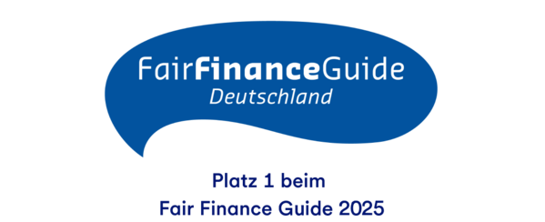 FairFinanceGuide Deutschland: Platz 1 beim Fair Finance Guide 2025