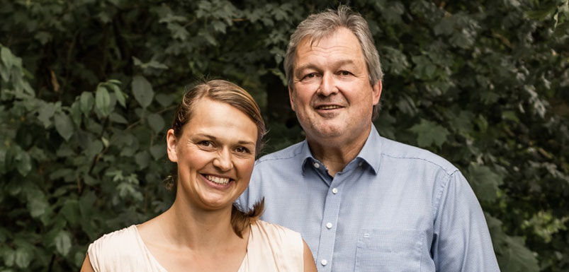 Im Vorstand der Bürgerenergie Nord Genossenschaft sitzen Anna Leidreiter und ihr Vater Thomas Vorstand Anna und Thomas Leidreiter der Buerger Energie Nord eG