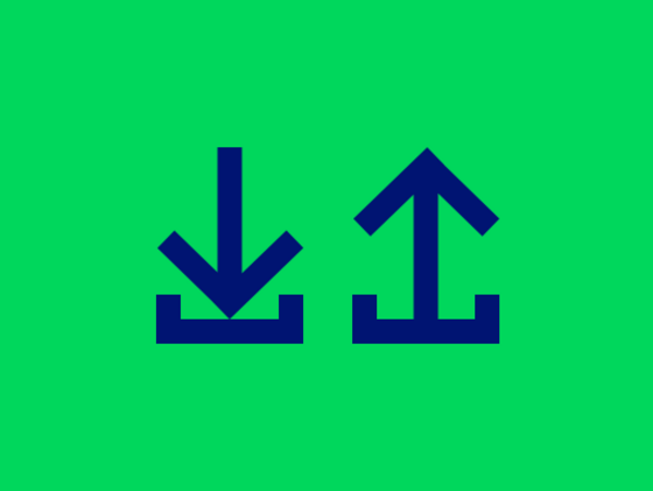 Icon Zahlungseingang und Zahlungsausgang