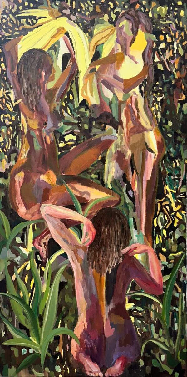 Gemälde "Remembrence" - 3 Körper in Natur Gemälde "Remembrence" - 3 Körper in Natur