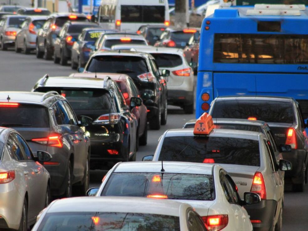 Stau auf einer Autobahn