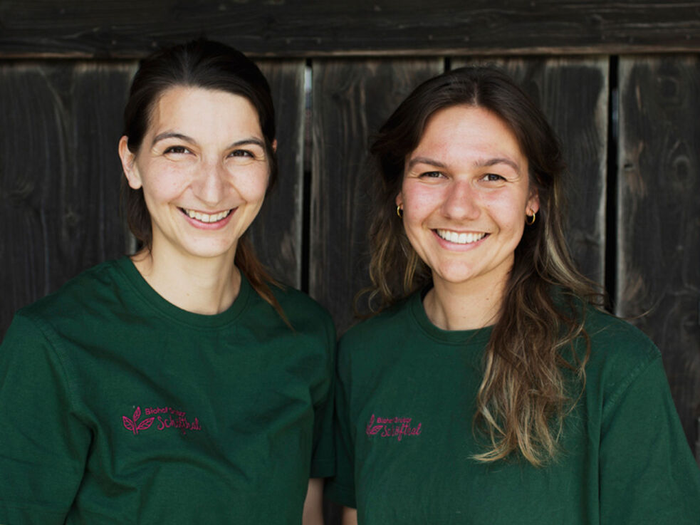 Biohof Gruber Schöfthal Marie Alkofer Gruber und Lucia Gruber vom Biohof Gruber Schöfthal